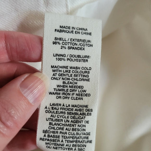 Avec Les Filles denim mini skirt in Ecru Snow Wash size 8​ - Picture 11 of 12